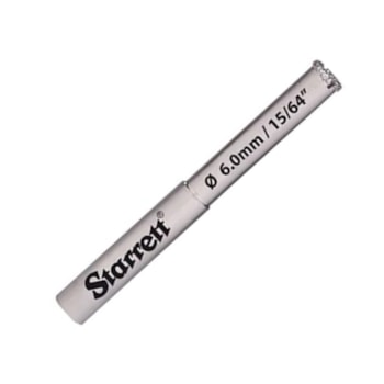 SERRA COPO DIAMANTADA 6 MM (15/64 POLEGADAS) - KD0006-S STARRETT