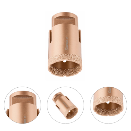 SERRA COPO DIAMANTADA PARA ESMERILHADEIRA 35MM ROSCA M14 - CORTAG