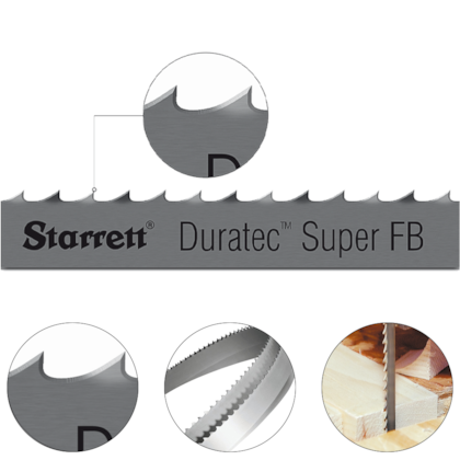 SERRA FITA CARBONO DURATEC SUPER FB 16X0,80MM 14 DENTES 30M - DFB16X14/S-30 STARRET