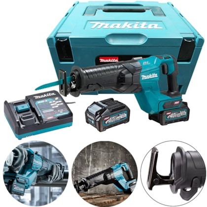 SERRA SABRE A BATERIA 40V LINHA XGZ COM MALETA - JR001GM201 MAKITA SERRA SABRE A BATERIA 40V LINHA XGZ COM MALETA - JR001GM201 MAKITA