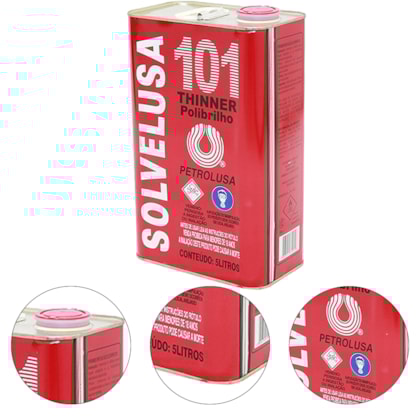 SOLVENTE SOLVELUSA THINNER 101 LATA DE 5 L - 101.10 PETROLUSA SOLVENTE SOLVELUSA THINNER 101 LATA DE 5 L - 101.10 PETROLUSA