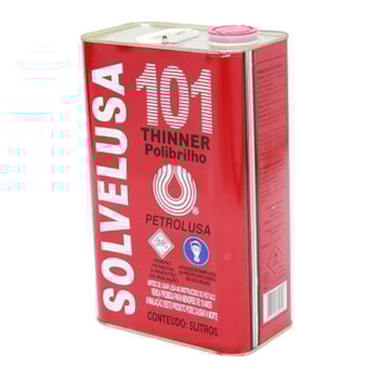 SOLVENTE SOLVELUSA THINNER 101 LATA DE 5 L - 101.10 PETROLUSA SOLVENTE SOLVELUSA THINNER 101 LATA DE 5 L - 101.10 PETROLUSA