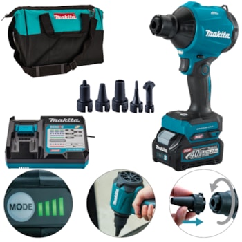 SOPRADOR A BATERIA XGT 40V + BOLSA - AS001GA101 MAKITA SOPRADOR A BATERIA XGT 40V + BOLSA - AS001GA101 MAKITA
