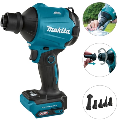 SOPRADOR A BATERIA XGT 40V MAX LI-ION - AS001GZ MAKITA SOPRADOR A BATERIA XGT 40V MAX LI-ION - AS001GZ MAKITA