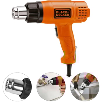 SOPRADOR PISTOLA TÉRMICO 1500 W HG1500 - BLACK + DECKER SOPRADOR PISTOLA TÉRMICO 1500 W HG1500 - BLACK + DECKER