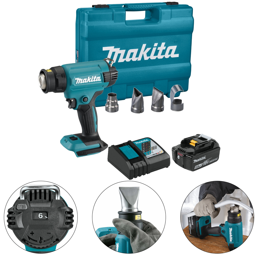 SOPRADOR TÉRMICO 18V À BATERIA LXT COM MALETA - DHG181RT MAKITA