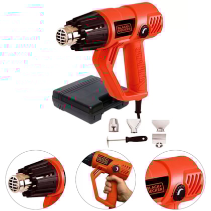 SOPRADOR TÉRMICO 2 ESTÁGIOS 1800W HG2000K  BLACK+DECKER