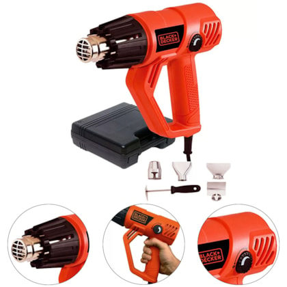 SOPRADOR TÉRMICO 2 ESTÁGIOS 1800W HG2000K  BLACK+DECKER