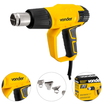 SOPRADOR TERMICO STV 150N 1500W 300º A 550ºC COM 4 BOCAIS - 6001015230 VONDER SOPRADOR TERMICO STV 150N 1500W 300º A 550ºC COM 4 BOCAIS - 6001015230 VONDER