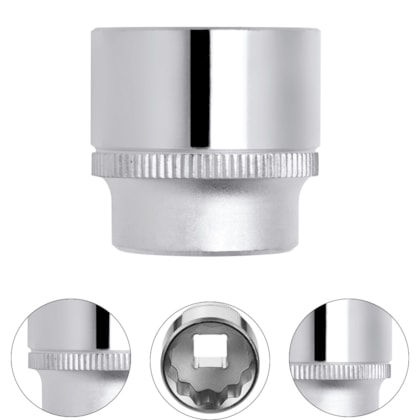 SOQUETE 1/2" ESTRIADO 28MM R61102807 - 3300343 GEDORE RED SOQUETE 1/2" ESTRIADO 28MM R61102807 - 3300343 GEDORE RED