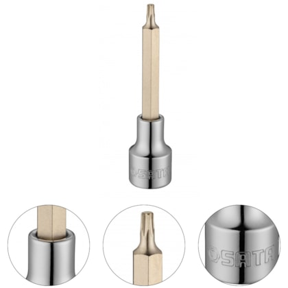 SOQUETE BIT HEXAGONAL LONGO 1/2"X100MMX17MM - ST25209SC SATA