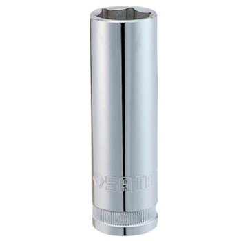 SOQUETE CROMO VANADIO LONGO ENCAIXE DE 1/2" SEXTAVADO 19MM - SATA
