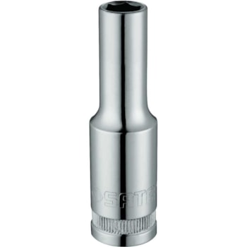 SOQUETE CROMO VANADIO LONGO ENCAIXE DE 1/2" SEXTAVADO 24MM - SATA