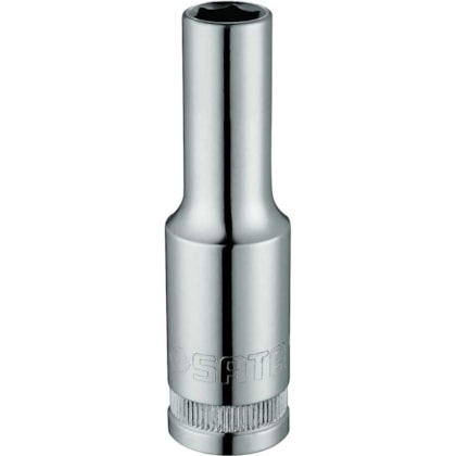 SOQUETE CROMO VANADIO LONGO ENCAIXE DE 1/2" SEXTAVADO 24MM - SATA