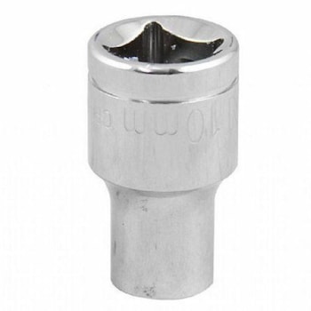Soquete De 10mm Sextavado Com Encaixe De 1/2 Pol. Irwin - 1879607 Soquete De 10mm Sextavado Com Encaixe De 1/2 Pol. Irwin - 1879607