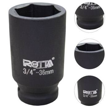 SOQUETE DE IMPACTO 3/4" LONGO 36MM - 200276 ROTTA SOQUETE DE IMPACTO 3/4" LONGO 36MM - 200276 ROTTA