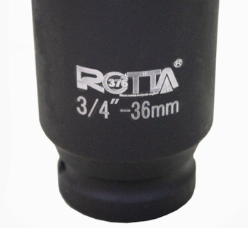 SOQUETE DE IMPACTO 3/4" LONGO 36MM - 200276 ROTTA SOQUETE DE IMPACTO 3/4" LONGO 36MM - 200276 ROTTA