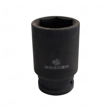 SOQUETE DE IMPACTO CURTO ENCAIXE DE 1" SEXTAVADO 36MM - BREMEN