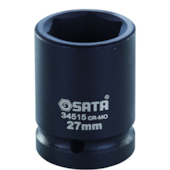 SOQUETE DE IMPACTO CURTO ENCAIXE DE 3/4" SEXTAVADO 24MM - SATA