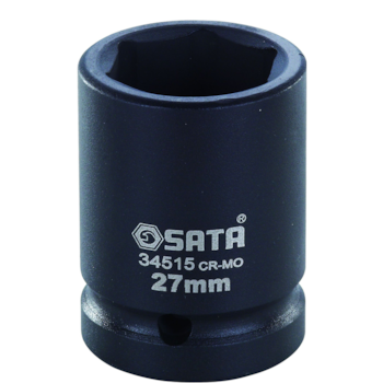 SOQUETE DE IMPACTO CURTO ENCAIXE DE 3/4" SEXTAVADO 24MM - SATA