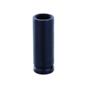 SOQUETE DE IMPACTO LONGO ENCAIXE DE 1/2" SEXTAVADO 24MM - SATA