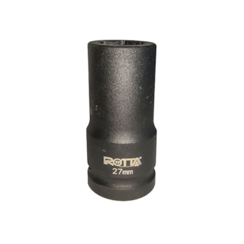 SOQUETE DE IMPACTO LONGO ENCAIXE DE 1" SEXTAVADO 27MM - ROTTA SOQUETE DE IMPACTO LONGO ENCAIXE DE 1" SEXTAVADO 27MM - ROTTA