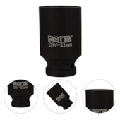SOQUETE DE IMPACTO LONGO ENCAIXE DE 3/4" SEXTAVADO 33MM - ROTTA