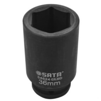 SOQUETE DE IMPACTO LONGO ENCAIXE DE 3/4" SEXTAVADO 36MM - SATA