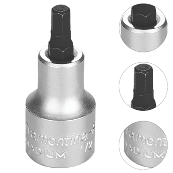 SOQUETE EM AÇO CROMO VANÁDIO PONTA HEXAGONAL 6MM ENCAIXE 1/2" - 44845106 TRAMONTINA PRO SOQUETE EM AÇO CROMO VANÁDIO PONTA HEXAGONAL 6MM ENCAIXE 1/2" - 44845106 TRAMONTINA PRO
