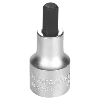 SOQUETE EM AÇO CROMO VANÁDIO PONTA HEXAGONAL 8MM ENCAIXE 1/2" - 44845108 TRAMONTINA PRO