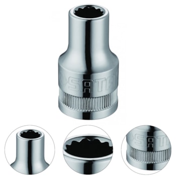 SOQUETE ESTRIADO 1/2" 20MM - ST13611SC SATA