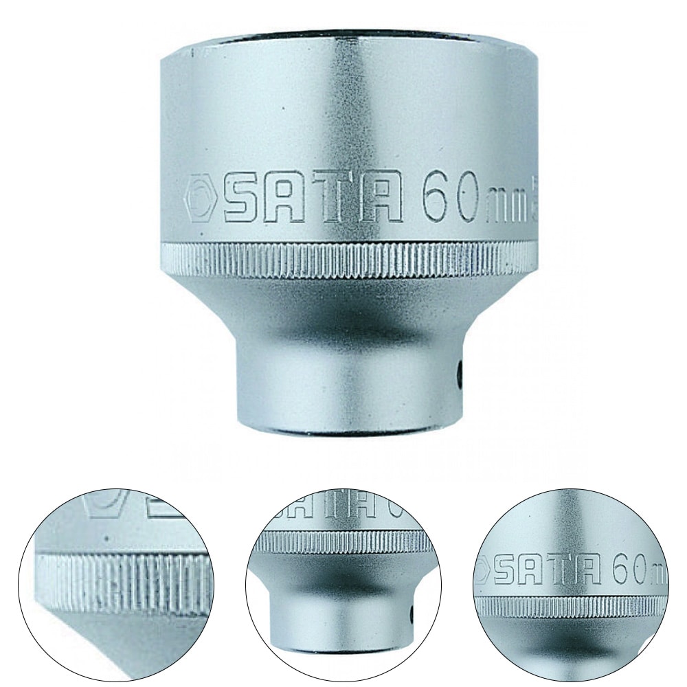 SATA Steckschlüsseleinsatz 34 Mm – 3/4" Antrieb, Surface Drive, Aus Chrom-Vanadium-Stahl, 12-kant
