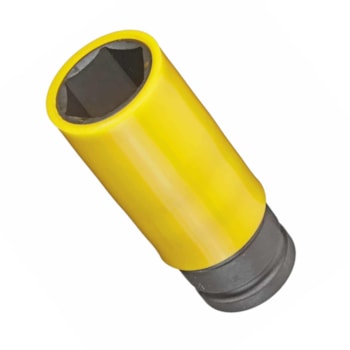 SOQUETE IMPACTO SEXTAVADO 1/2" LIGA LEVE AMARELO 19MM R63041916 - 3300586 GEDORE RED