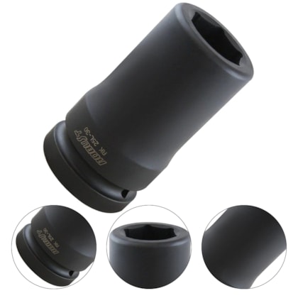 SOQUETE IMPACTO SEXTAVADO 1" 30MM RK25L-30 LONGO - 999238 ROBUST SOQUETE IMPACTO SEXTAVADO 1" 30MM RK25L-30 LONGO - 999238 ROBUST