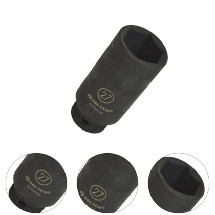 SOQUETE IMPACTO SEXTAVADO LONGO 1/2" 17MM - 84575BX BELZER SOQUETE IMPACTO SEXTAVADO LONGO 1/2" 17MM - 84575BX BELZER