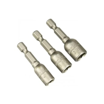 SOQUETE MAGNETICO 3 PCS 1/4POL 5/16 POL 3 - B-38847 MAKITA SOQUETE MAGNETICO 3 PCS 1/4POL 5/16 POL 3 - B-38847 MAKITA