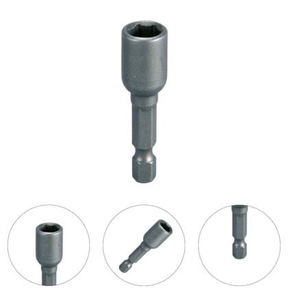 SOQUETE MAGNETICO 7/16X65MM - B-45107 MAKITA SOQUETE MAGNETICO 7/16X65MM - B-45107 MAKITA