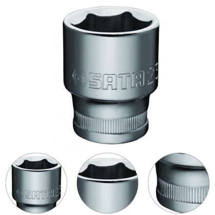 SOQUETE SEXTAVADO 1/2" 16MM - ST13307SC SATA SOQUETE SEXTAVADO 1/2" 16MM - ST13307SC SATA