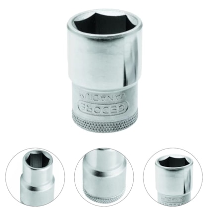SOQUETE SEXTAVADO 1/2" 19-17MM - 015012 GEDORE SOQUETE SEXTAVADO 1/2" 19-17MM - 015012 GEDORE