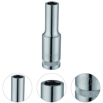 SOQUETE SEXTAVADO LONGO 1/2" 20 MM - ST13411SC SATA