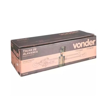 TALHA COM ALAVANCA 1,5 TONELADA 3 METROS - TA315 VONDER TALHA COM ALAVANCA 1,5 TONELADA 3 METROS - TA315 VONDER