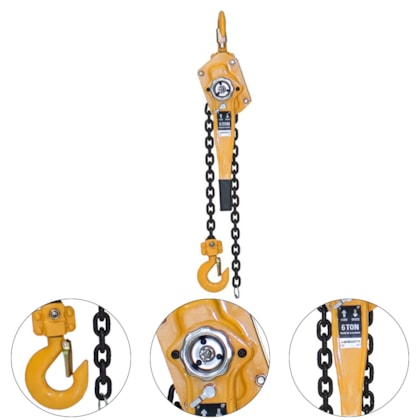 TALHA DE ALAVANCA MTA 6,0 TONELADAS CORRENTE DE 1,5M - 40850006 MENEGOTTI TALHA DE ALAVANCA MTA 6,0 TONELADAS CORRENTE DE 1,5M - 40850006 MENEGOTTI