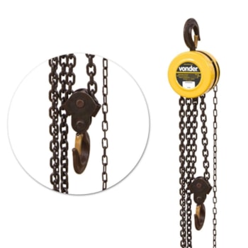 TALHA MANUAL 0,5 TON ELEVEVAÇÃO 3,0 M -  6143005030 VONDER TALHA MANUAL 0,5 TON ELEVEVAÇÃO 3,0 M -  6143005030 VONDER