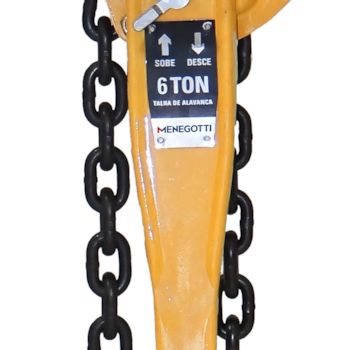 TALHA MANUAL DE CORRENTE COM ALAVANCA 6 TONELADAS ELEVANCAO 1,5M - 40850016 MENEGOTTI