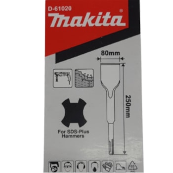 TALHADEIRA CHATA SDS-PLUS 80X250MM - D-61020 MAKITA TALHADEIRA CHATA SDS-PLUS 80X250MM - D-61020 MAKITA