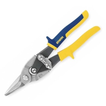 TESOURA DE CHAPA 10” TIPO AVIAÇÃO CORTE RETO E CURVAS AMPLAS - 2073113 IRWIN TESOURA DE CHAPA 10” TIPO AVIAÇÃO CORTE RETO E CURVAS AMPLAS - 2073113 IRWIN