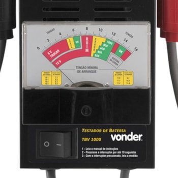 TESTADOR DE BATERIA 6845100000 - TBV 1000 VONDER TESTADOR DE BATERIA 6845100000 - TBV 1000 VONDER