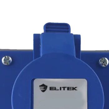 TOMADA INDUSTRIAL DE SOBREPOR 32A 3P (2P+T) 6H AZUL IP44 ETSI322P220 - 1996 ELITEK TOMADA INDUSTRIAL DE SOBREPOR 32A 3P (2P+T) 6H AZUL IP44 ETSI322P220 - 1996 ELITEK
