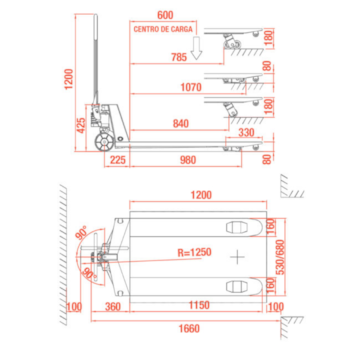 TRANSPALETE HIDRÁULICO 2,2 TONELADAS RODA SIMPLES - TP2-SN1 MARCON TRANSPALETE HIDRÁULICO 2,2 TONELADAS RODA SIMPLES - TP2-SN1 MARCON