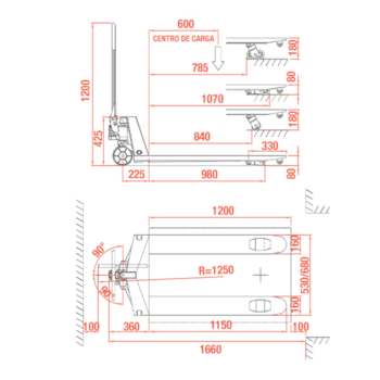 TRANSPALETE HIDRÁULICO 3 TON 680M RODA SIMPLES NYLON - TP3-SN1 MARCON TRANSPALETE HIDRÁULICO 3 TON 680M RODA SIMPLES NYLON - TP3-SN1 MARCON